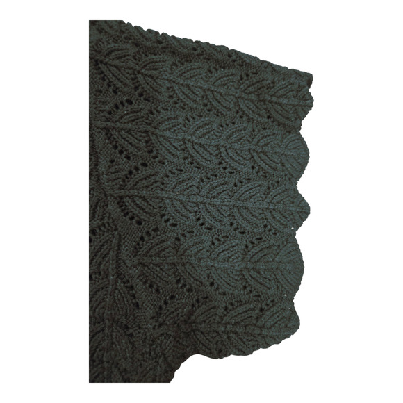 NWT A New Day Black Women's Short Sleeve Pointelle Mini Sweater Dress - Picture 4 of 6